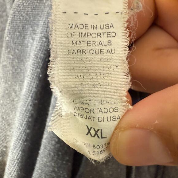 Lucky Brand Shirt Mens 2XL XXL Gray Triumph Short Sleeve Crewneck Tshirt Burnout - Picture 6 of 7